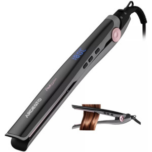 Стайлер Ardesto HS-R350PT Pink Touch 32Вт Плойка для випрямлення волосся з керамічним покриттям Чорний/Рожевий фото