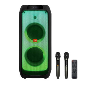 Портативна колонка ZXX-5512 Акустична система 60Вт RGB підсвічування з 2 мікрофонами та пультом 2х8