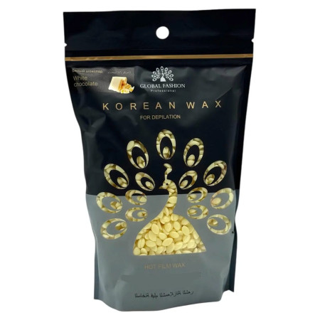Гарячий плівковий віск у гранулах Global Fashion Korean White chocolate 1000 г віск для депіляції тіла