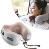 Масажер-подушка U-Shaped Pillow масажер для шиї спини USB Бежевий
