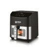 Аерофритюрниця сенсорна BiTEK BT-9501 8 л  безмасляна повітряна фритюрниця аерогриль 4200 Вт Чорний