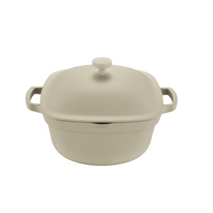 Каструля з кришкою Pepper Panna PR-2316-24 алюмінієва каструля 5.1 л 24 см Білий фото