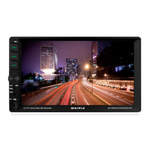 Автомагнітола 2DIN SHUTTLE SDUD-7037 екран 7дюймів сенсорний Bluetooth USB SD FM MirrorLink Чорний фото