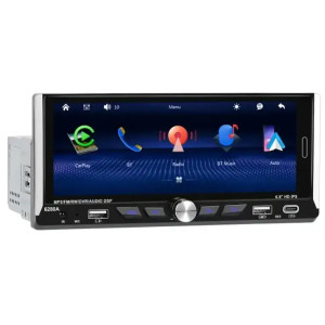Автомагнітола 1DIN 6280A 2*32 ГБ із сенсорним екраном 6.9 діагональ Android 13 Bluetooth GPS Wi-Fi Чорний фото