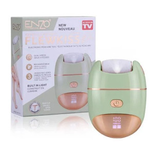 Електрична пемза Flewkiss pro Enzo EN-7101 зі змінними насадками для пяток 5 Вт Салатовий фото