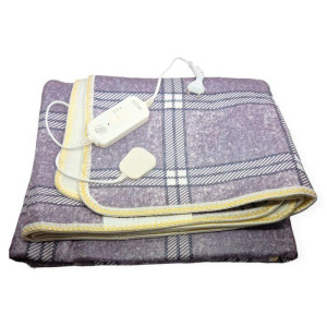 Електропростирадло з підігрівом з поліестеру Electric Blanket автовідключення 150*180 см Сірий 120 Вт фото