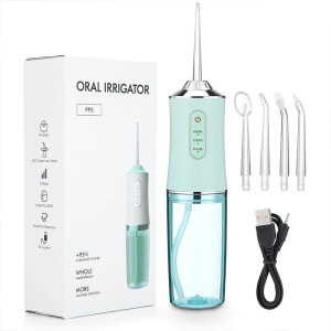 Портативний іригатор Portable Oral Irrigator А8 для ротової порожнини з USB зарядкою 200 мл Зелений Портативний іригатор Portable Oral Irrigator А8 для ротової порожнини з USB зарядкою 200 мл Зелений фото