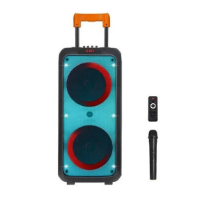 Акустична система ZXX-1095 акумуляторна Bluetooth колонка з FM-радіо і MP3 плеєром і мікрофоном 80 Вт Чорний фото