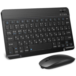 Клавіатура з мишкою Keyboard set AND 5370 для планшета телефону Bluetooth iPad iPhone Android Type-C Чорний фото