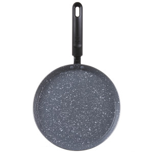 Сковорода для млинців A-Plus 1510 Pancake pan млинна з гранітним покриттям 24 см Чорна фото