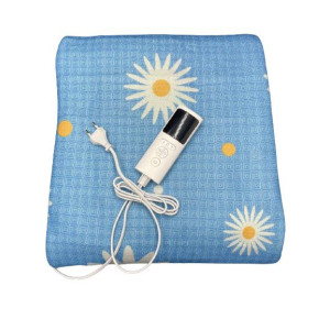 Електропростирадло з підігрівом з поліестеру Electric Blanket автовідключення 150*180 см Блакитна120 Вт фото