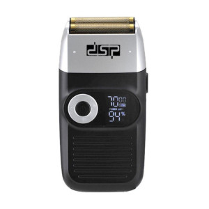 Електробритва DSP-60088 чоловіча акумуляторна сіткова для сухого бриття з висувним триммером та LED дисплеєм 1400mAh 5 Вт Чорний фото