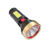 Ліхтар акумуляторний LED BL-X15 акумуляторний USB бічне підсвічування COB Чорний