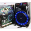 Колонка Bluetooth ZPX ZX-7772 на акумуляторі з бездротовим мікрофоном USB Bluetooth FM TWS пульт ДУ 350 Вт Чорний