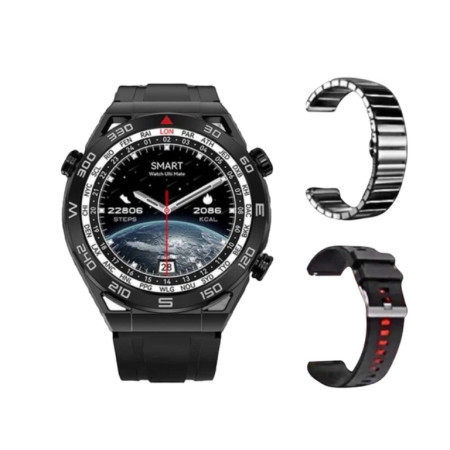 Смарт годинник SmartX X5Max розумний годинник спортивний чоловічий IP68 GPS Bluetooth Чорний