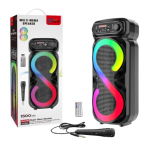 Портативна Bluetooth-колонка SING-E ZQS4270M з потужним звуком та акумулятором 20 Вт Чорний фото