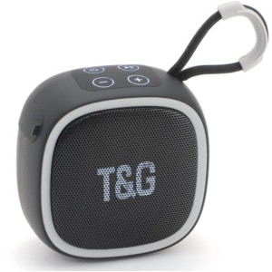 Портативна Bluetooth-колонка T&G TG659 бездротова переносна колонка з вологозахистом Сірий фото