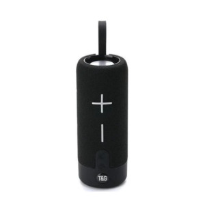 Портативна бездротова Bluetooth-колонка TG-619C з потужним звучанням LED-підсвіткою та ремінцем для перенесення Чорний фото