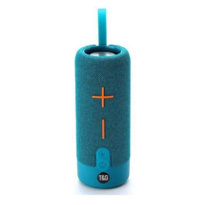 Портативна бездротова Bluetooth-колонка TG-619C з потужним звучанням LED-підсвіткою і ремінцем для перенесення Бірюзовий фото