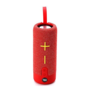 Портативна бездротова Bluetooth-колонка TG-619C з потужним звучанням LED-підсвіткою і ремінцем для перенесення Червоний фото