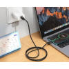Кабель для зарядки Hoco X122 USB-A → Type-C силіконовий 1 м підтримка швидкої зарядки до 3 A Чорний