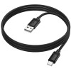 Кабель для зарядки Hoco X122 USB-A → Type-C силіконовий 1 м підтримка швидкої зарядки до 3 A Чорний
