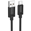 Кабель для зарядки Hoco X122 USB-A → Type-C силіконовий 1 м підтримка швидкої зарядки до 3 A Чорний