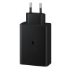 Блок живлення USB C 65W 3 порти універсальний адаптер для смартфона мультипорт потужна зарядка мережевий блок Чорний
