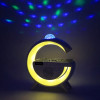 Лампа-нічник з бездротовою зарядкою YN-2366 дискокуля розумний RGB світильник музична колонка 15Вт Білий