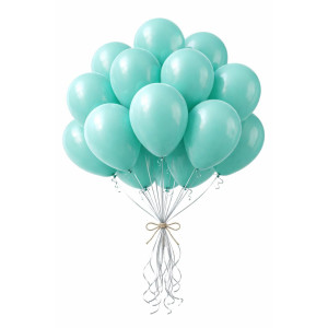 Повітряні надувні кульки HTOP Balloons Party 12 дюймів 100 шт. яскраві товари аксесуари для свята Бірюзовий Повітряні надувні кульки HTOP Balloons Party 12 дюймів 100 шт. яскраві товари аксесуари для свята Бірюзовий фото