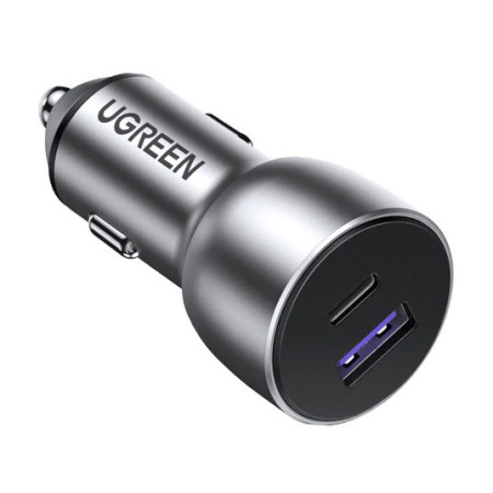 Зарядний пристрій Ugreen CD213 USB Type-C PD 3.0 + USB QC 3.0 52.5W (30+22.5) Сірий