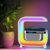 Нічний смарт XM-G3 RGB підсвічування Bluetooth з колонкою бездротовою зарядкою годинником радіо 15 Вт