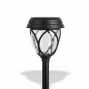 Садові світильники на сонячній батареї Solar Lawn Lamp SB-26 6 шт LED ліхтарі для доріжок та газону Чорний фото