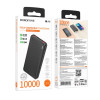 Повербанк BOROFONE BJ56 Power Bank 10000 mAh USB Type-C Micro-USB швидка зарядка LED-індикатор 22,5 Вт Чорний